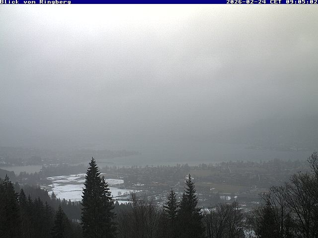 Archiv Foto Webcam Blick vom Schloss Ringberg auf den Tegernsee