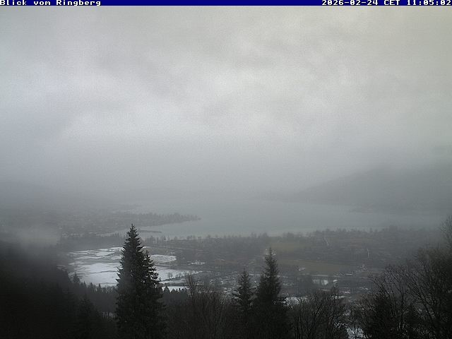 Archiv Foto Webcam Blick vom Schloss Ringberg auf den Tegernsee