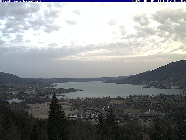 Archiv Foto Webcam Blick vom Schloss Ringberg auf den Tegernsee