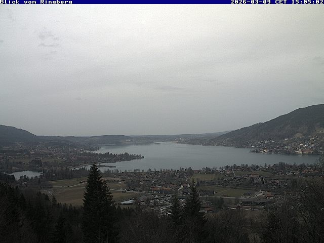 Archiv Foto Webcam Blick vom Schloss Ringberg auf den Tegernsee