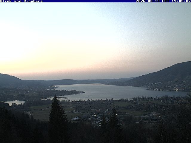 Archiv Foto Webcam Blick vom Schloss Ringberg auf den Tegernsee