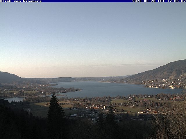 Archiv Foto Webcam Blick vom Schloss Ringberg auf den Tegernsee