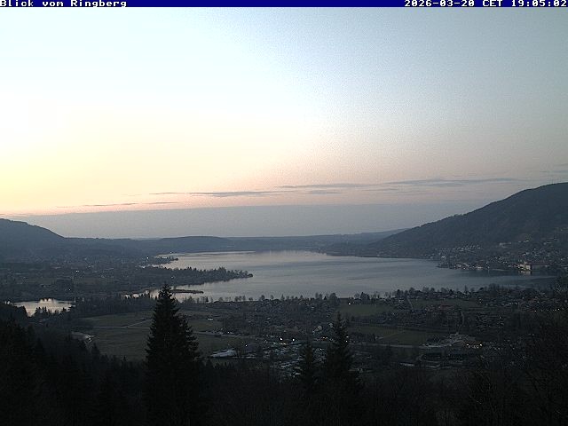Archiv Foto Webcam Blick vom Schloss Ringberg auf den Tegernsee