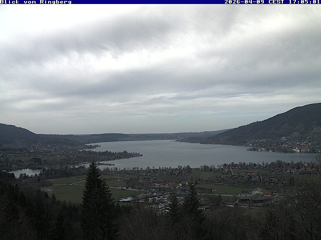 Archiv Foto Webcam Blick vom Schloss Ringberg auf den Tegernsee