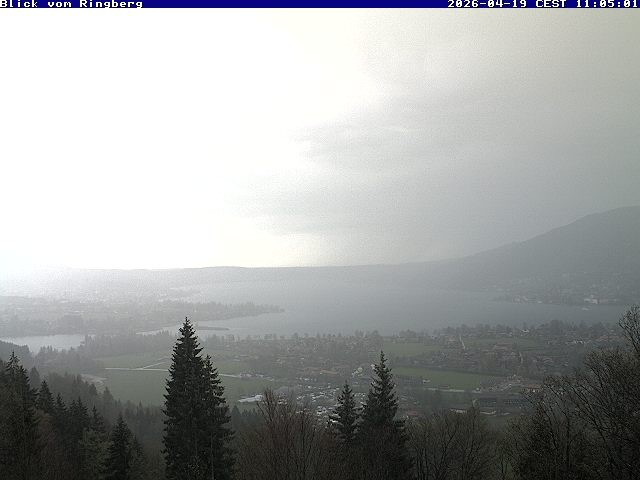 Archiv Foto Webcam Blick vom Schloss Ringberg auf den Tegernsee