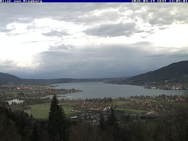Archiv Foto Webcam Blick vom Schloss Ringberg auf den Tegernsee