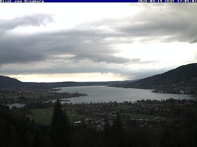 Archiv Foto Webcam Blick vom Schloss Ringberg auf den Tegernsee