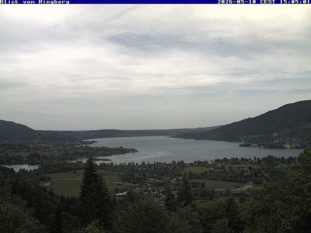 Archiv Foto Webcam Blick vom Schloss Ringberg auf den Tegernsee