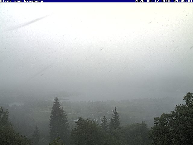 Archiv Foto Webcam Blick vom Schloss Ringberg auf den Tegernsee
