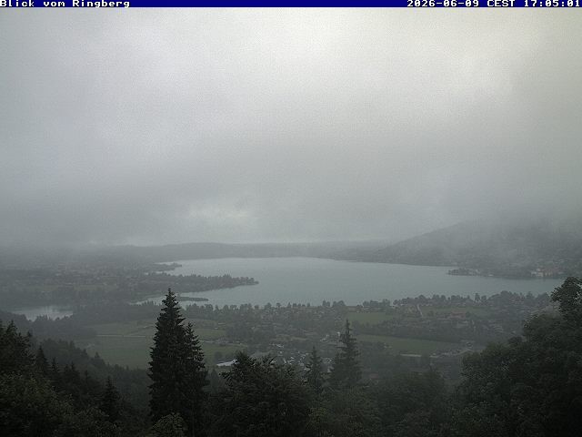 Archiv Foto Webcam Blick vom Schloss Ringberg auf den Tegernsee