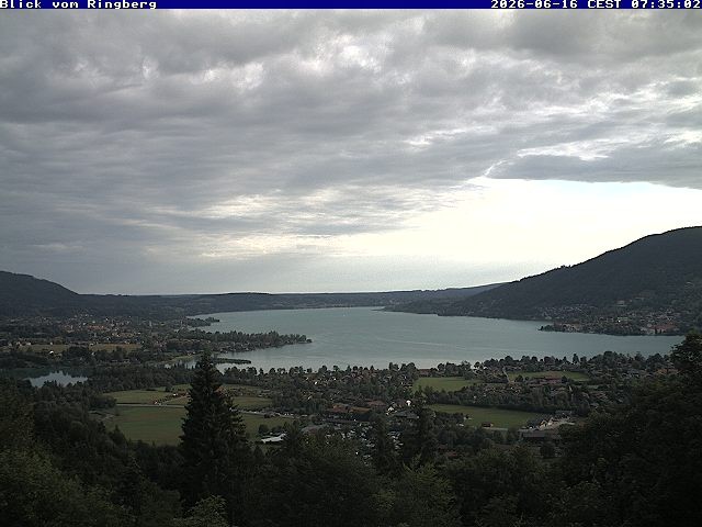 Archived image Webcam Ringberg Castle - View to Lake Tegernsee