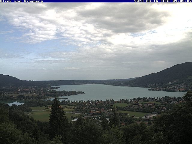 Archived image Webcam Ringberg Castle - View to Lake Tegernsee