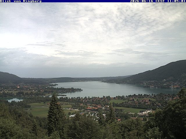 Archived image Webcam Ringberg Castle - View to Lake Tegernsee