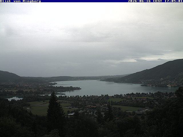 Archiv Foto Webcam Blick vom Schloss Ringberg auf den Tegernsee