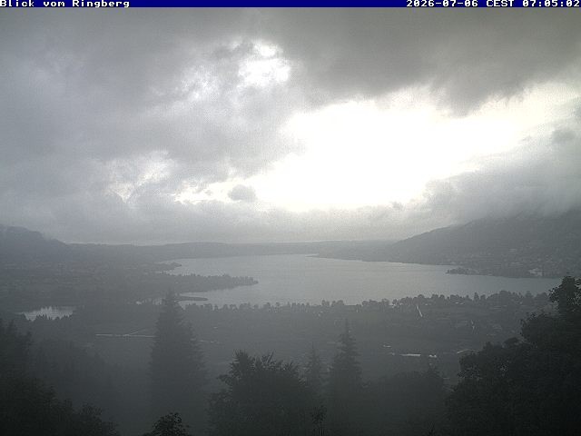 Archiv Foto Webcam Blick vom Schloss Ringberg auf den Tegernsee