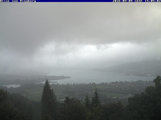 Archiv Foto Webcam Blick vom Schloss Ringberg auf den Tegernsee