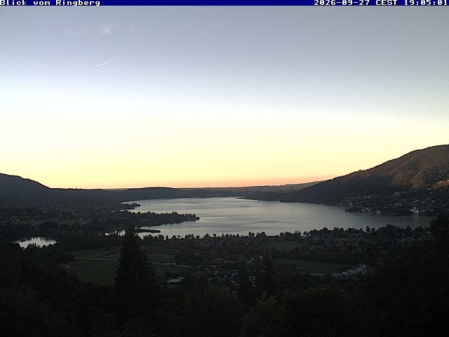 Archiv Foto Webcam Blick vom Schloss Ringberg auf den Tegernsee