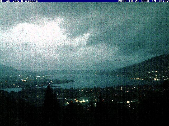 Archiv Foto Webcam Blick vom Schloss Ringberg auf den Tegernsee