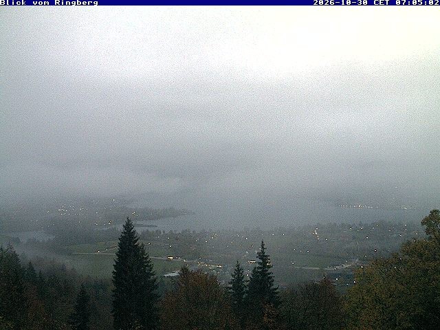 Archiv Foto Webcam Blick vom Schloss Ringberg auf den Tegernsee