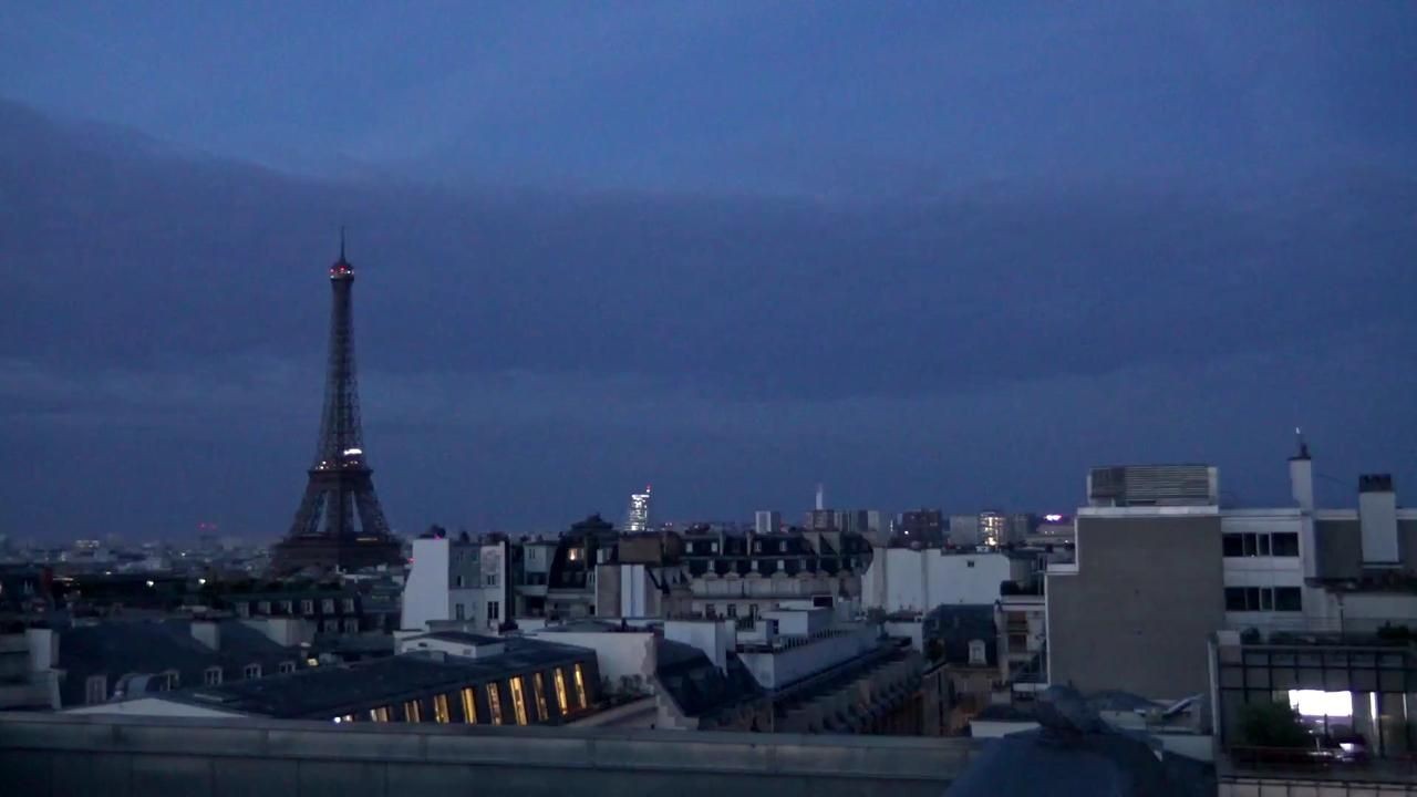 Archived image Webcam Panoramic View Paris - Eiffel Tower