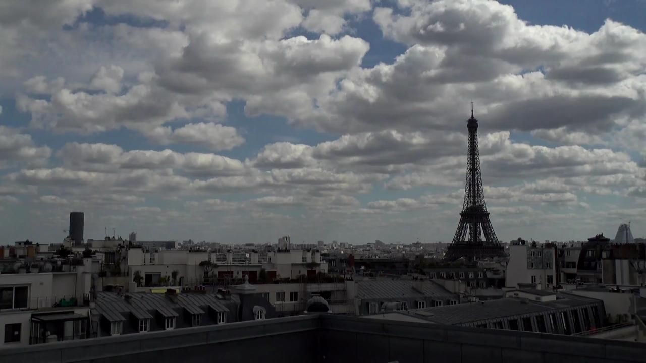 Archived image Webcam Panoramic View Paris - Eiffel Tower