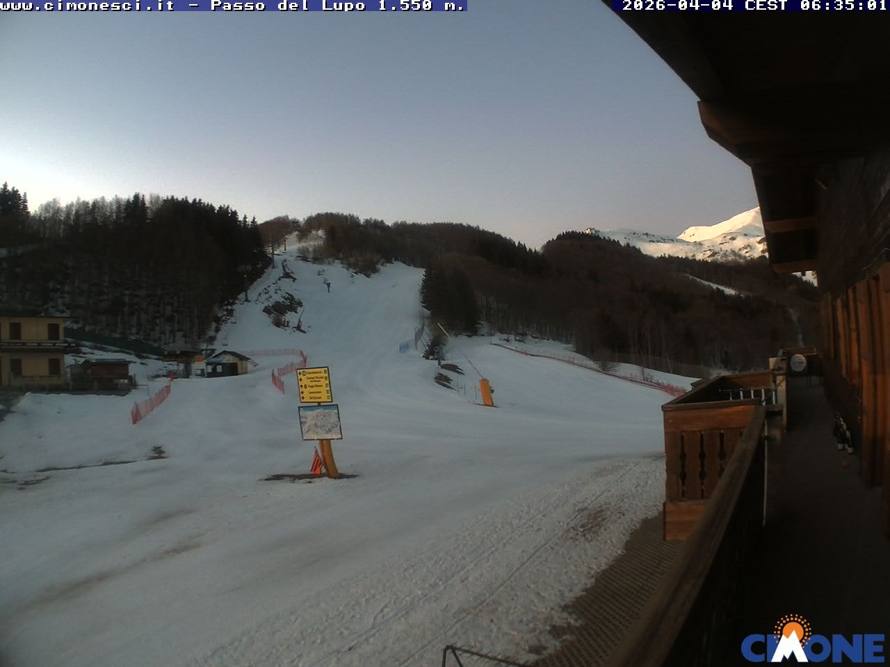 Archiv Foto Webcam Monte Cimone: Passo del Lupo