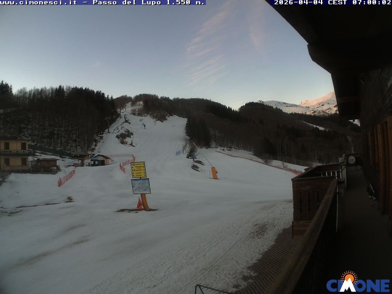 Archiv Foto Webcam Monte Cimone: Passo del Lupo