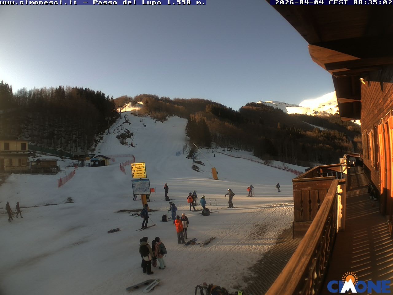 Archiv Foto Webcam Monte Cimone: Passo del Lupo