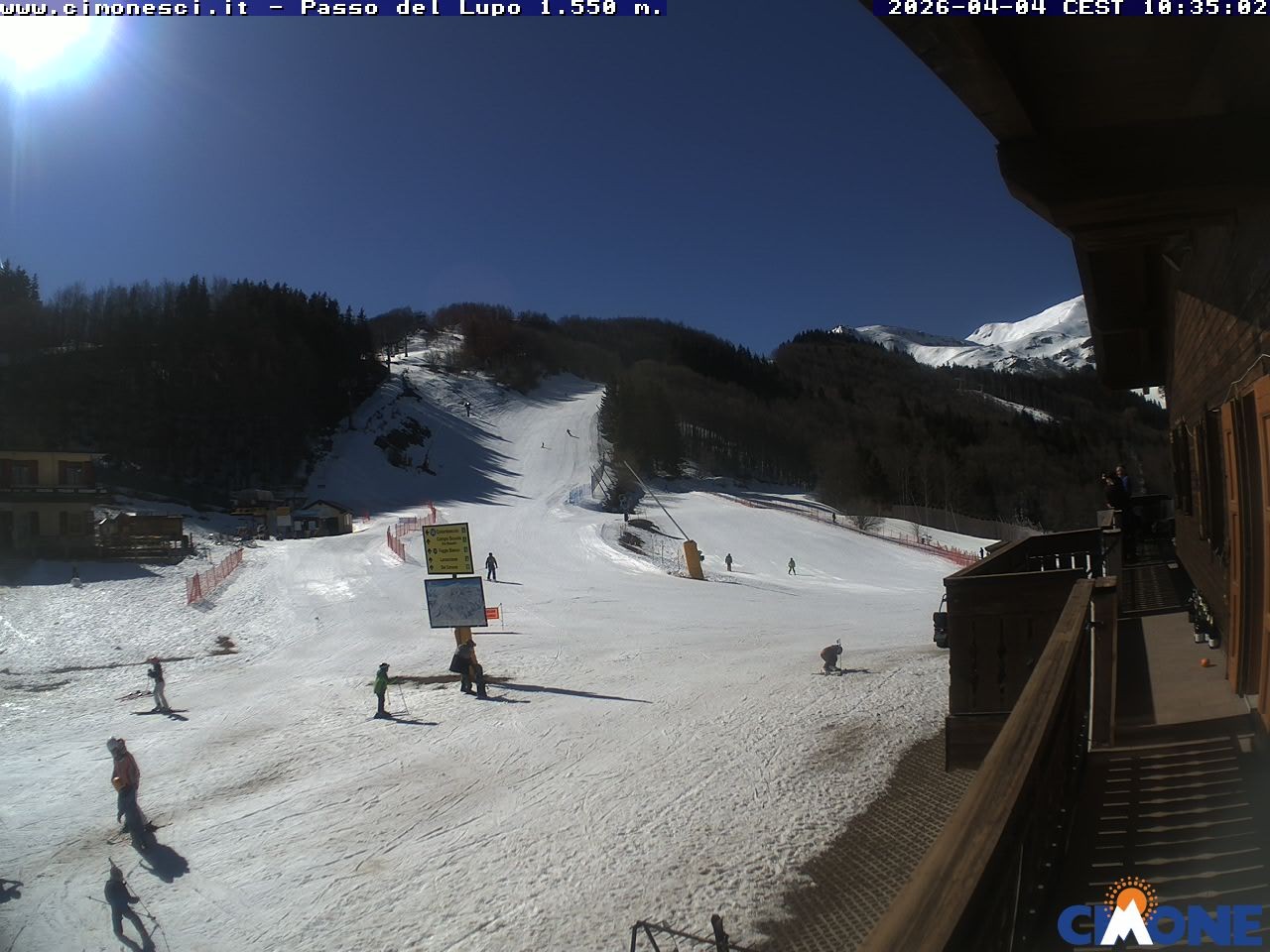 Archiv Foto Webcam Monte Cimone: Passo del Lupo