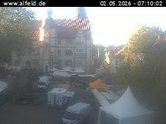 Archiv Foto Webcam Blick auf das Rathaus von Alfeld