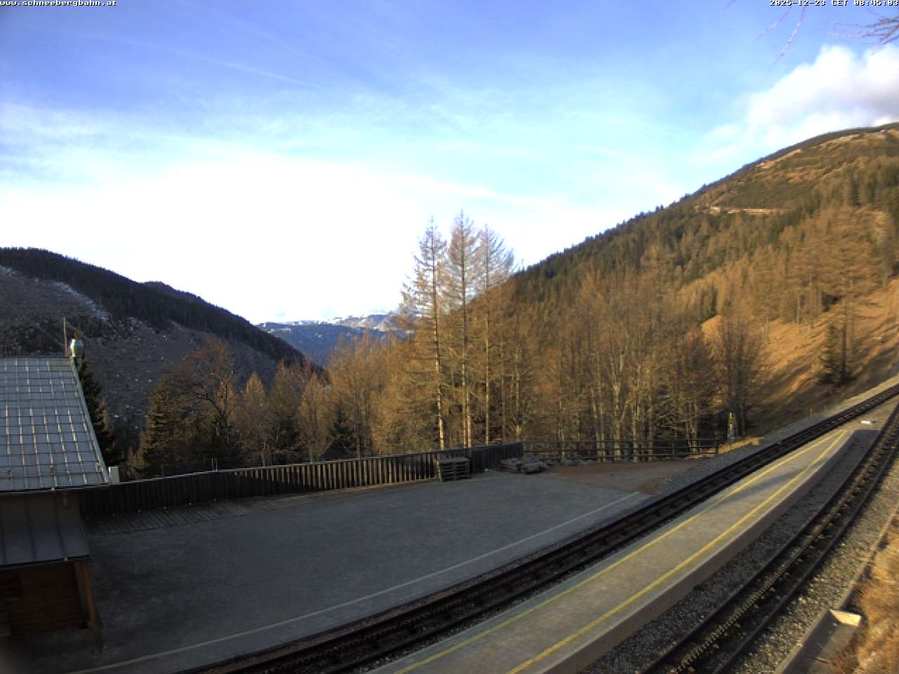 Archiv Foto Webcam Schneeberg: Blick Gasthaus Baumgartner