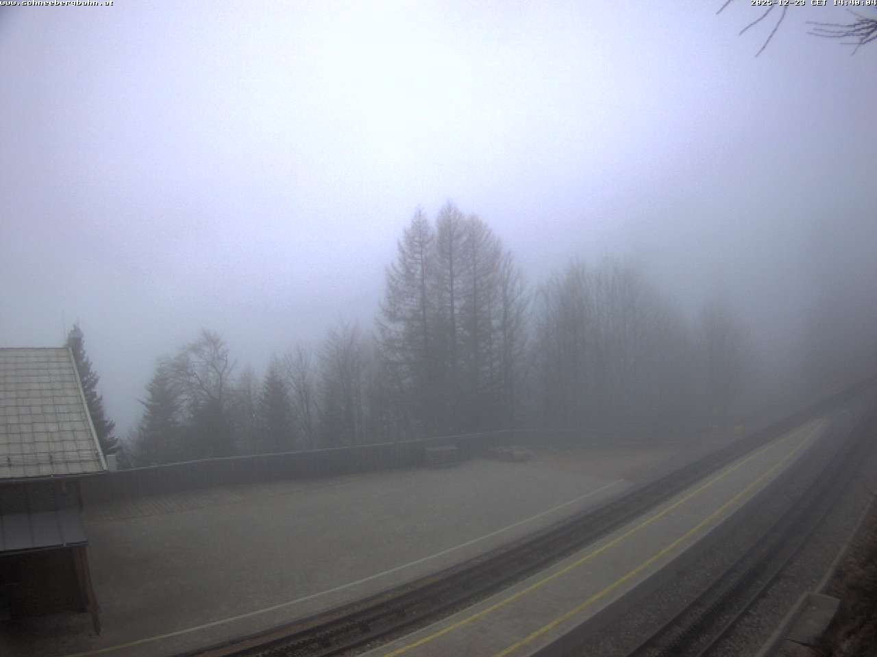 Archiv Foto Webcam Schneeberg: Blick Gasthaus Baumgartner