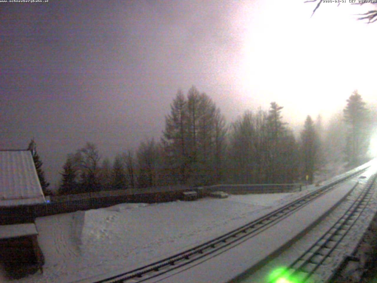 Archiv Foto Webcam Schneeberg: Blick Gasthaus Baumgartner