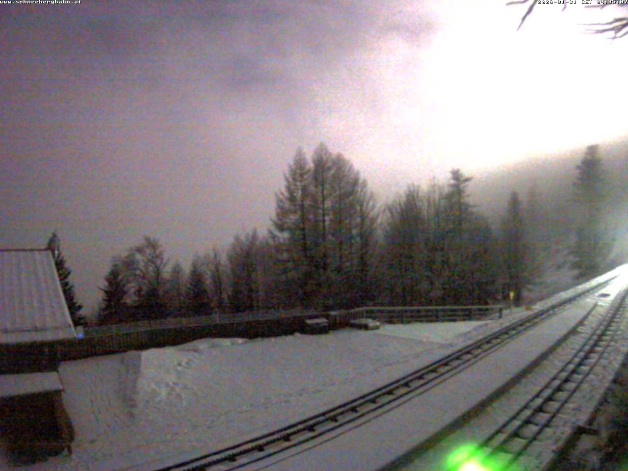 Archiv Foto Webcam Schneeberg: Blick Gasthaus Baumgartner