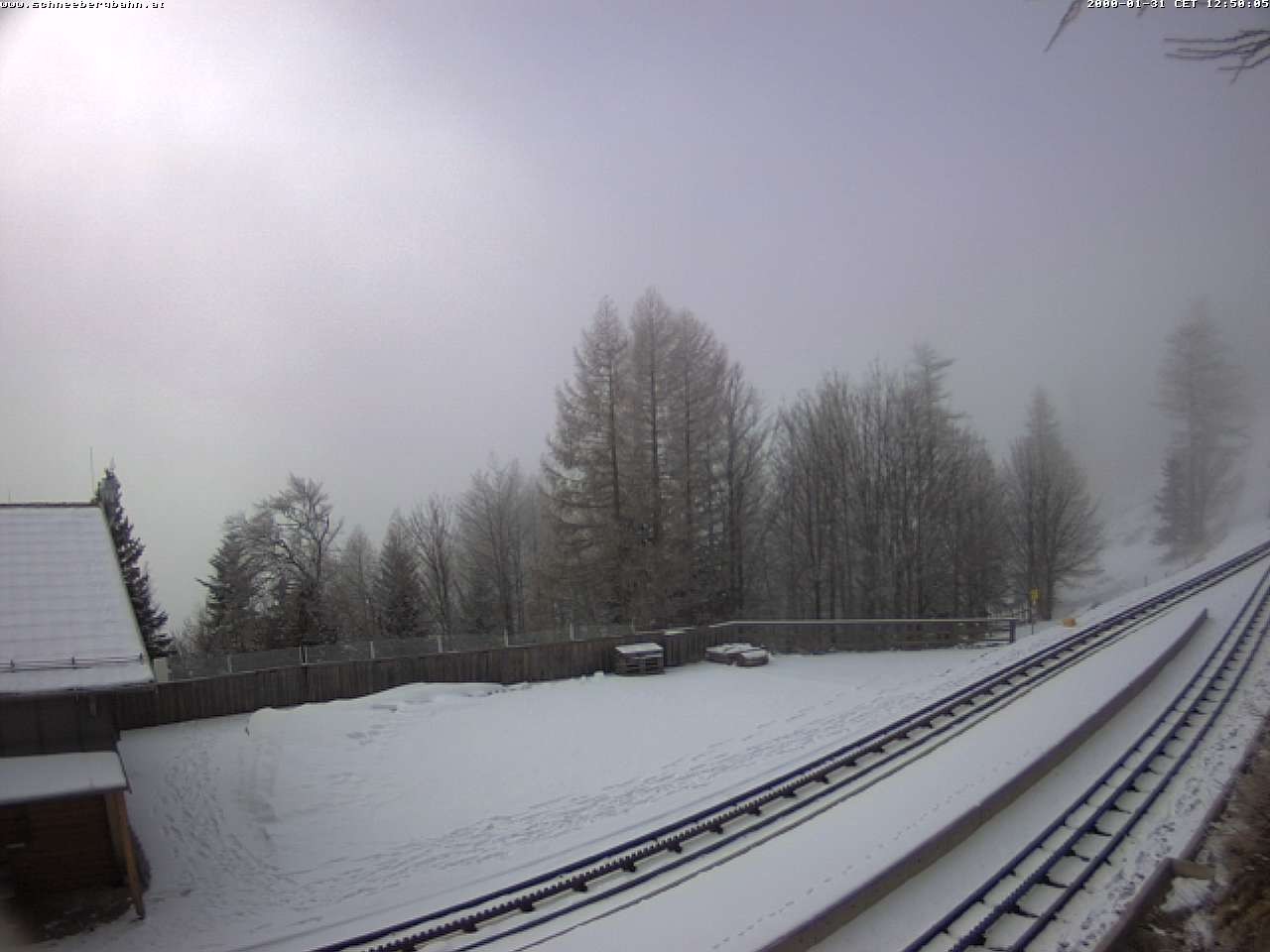 Archiv Foto Webcam Schneeberg: Blick Gasthaus Baumgartner