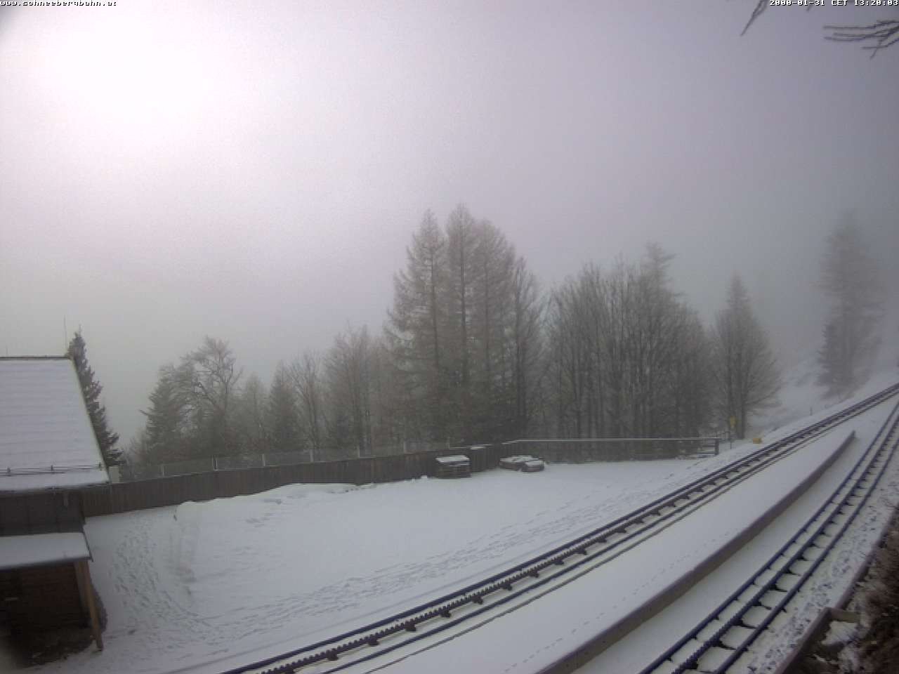Archiv Foto Webcam Schneeberg: Blick Gasthaus Baumgartner
