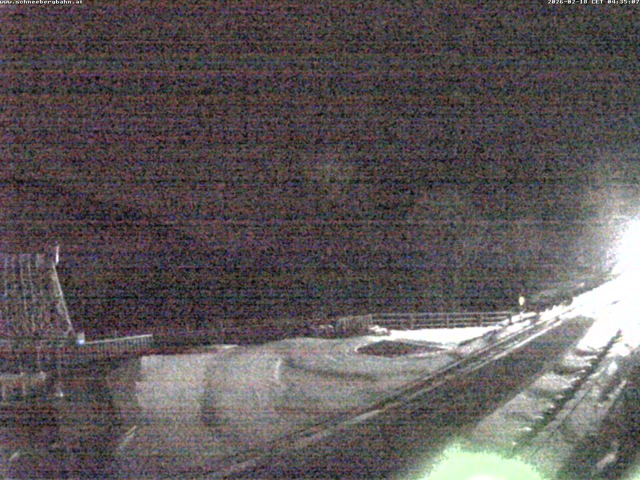 Archiv Foto Webcam Schneeberg: Blick Gasthaus Baumgartner