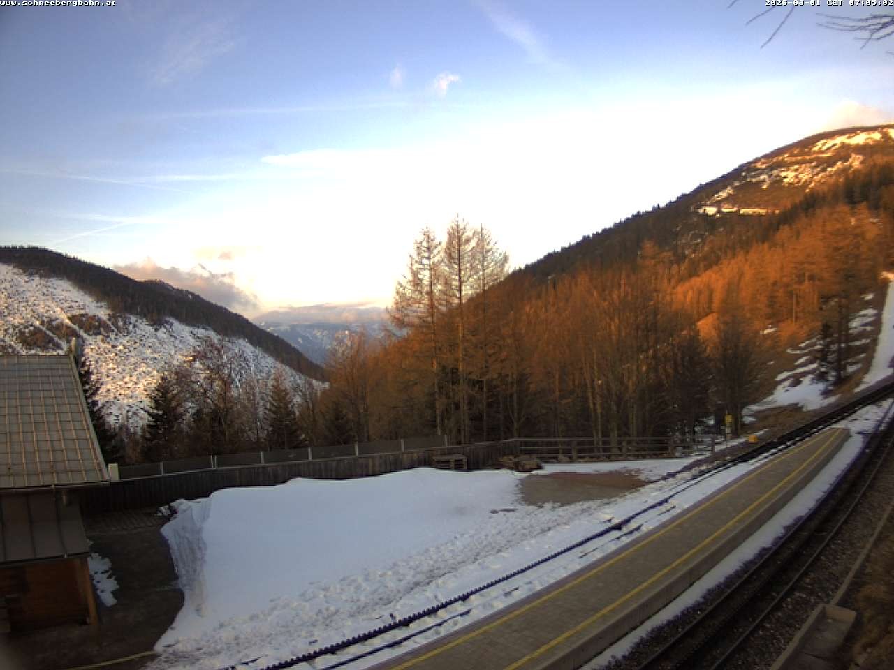 Archiv Foto Webcam Schneeberg: Blick Gasthaus Baumgartner