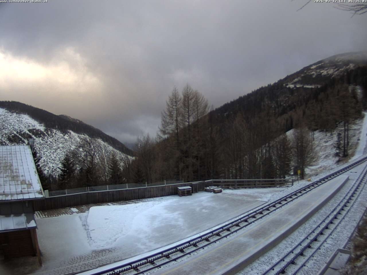 Archiv Foto Webcam Schneeberg: Blick Gasthaus Baumgartner