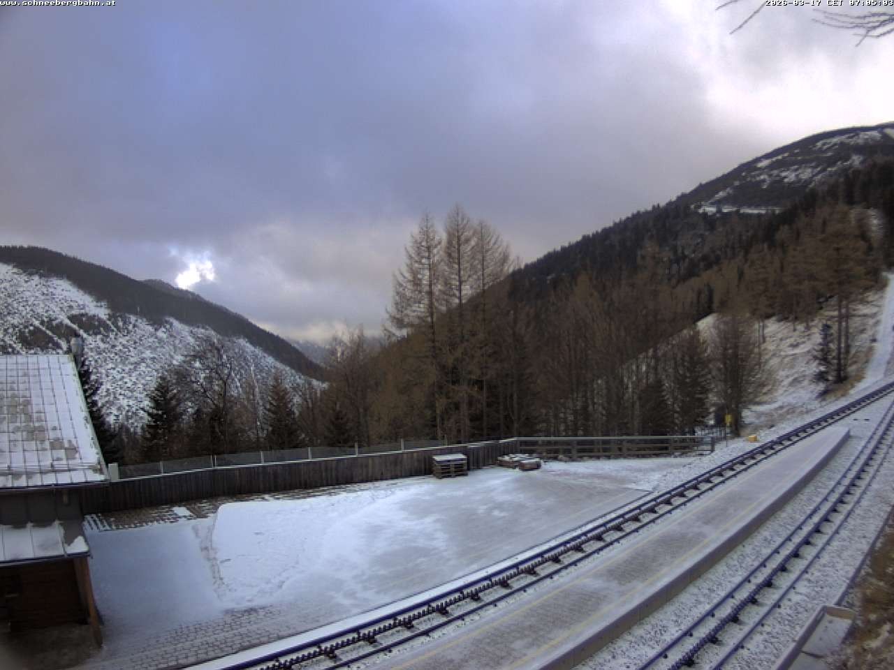 Archiv Foto Webcam Schneeberg: Blick Gasthaus Baumgartner