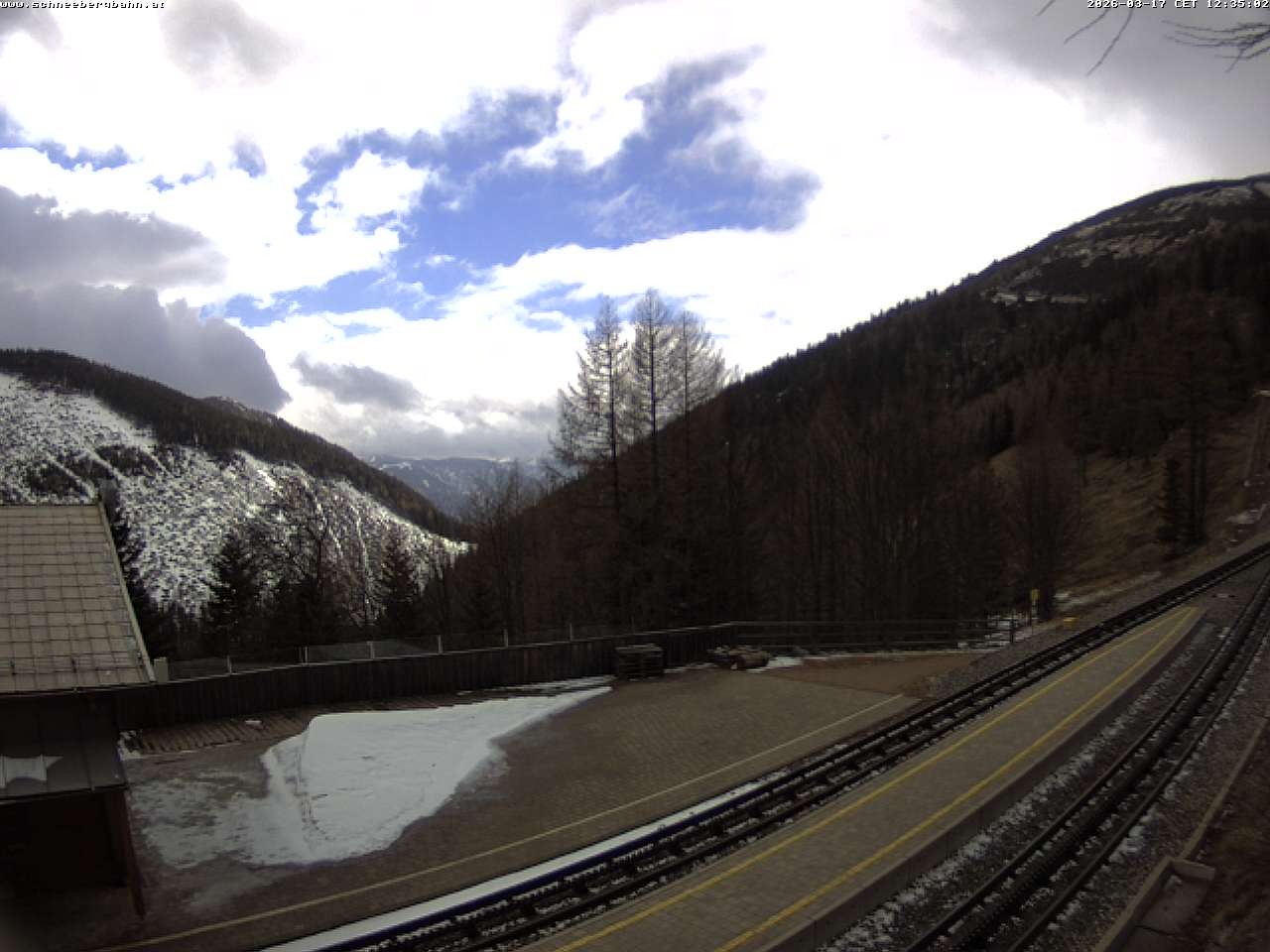 Archiv Foto Webcam Schneeberg: Blick Gasthaus Baumgartner
