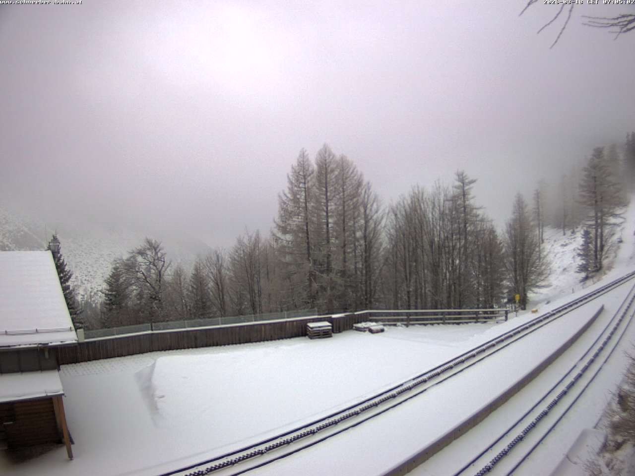Archiv Foto Webcam Schneeberg: Blick Gasthaus Baumgartner
