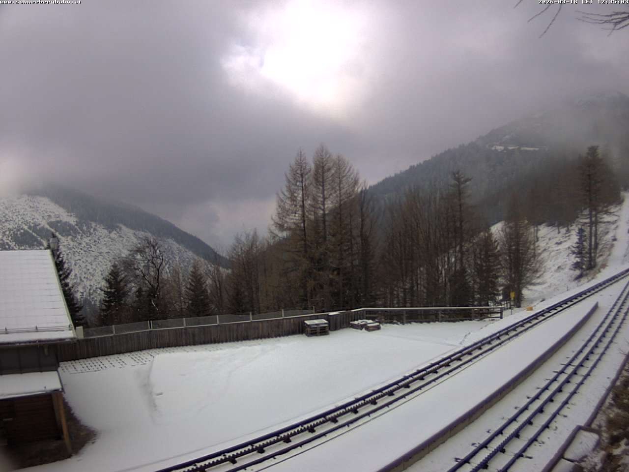 Archiv Foto Webcam Schneeberg: Blick Gasthaus Baumgartner