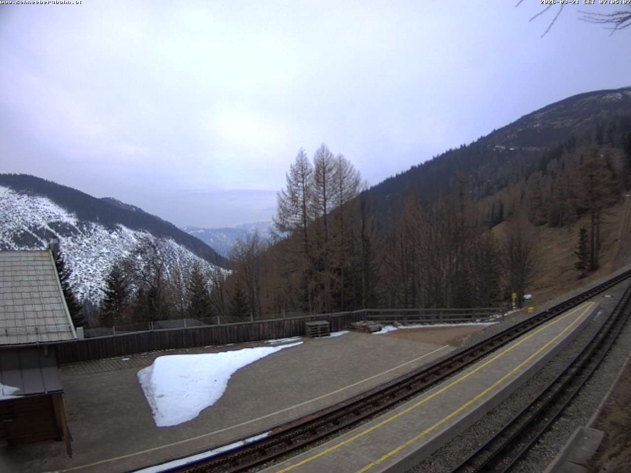 Archiv Foto Webcam Schneeberg: Blick Gasthaus Baumgartner