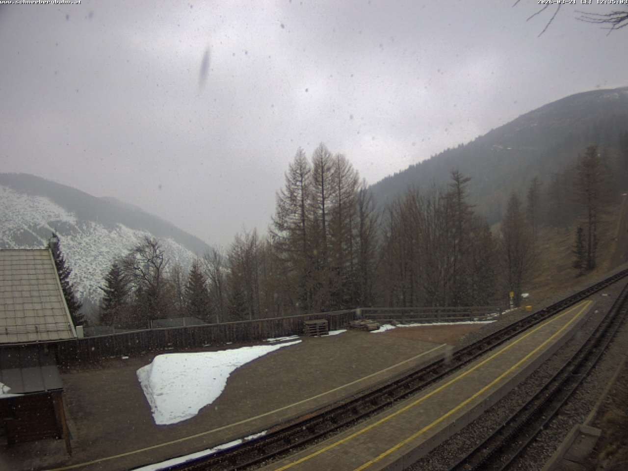 Archiv Foto Webcam Schneeberg: Blick Gasthaus Baumgartner