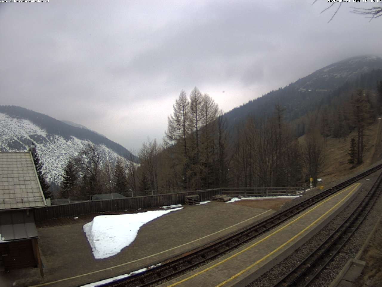 Archiv Foto Webcam Schneeberg: Blick Gasthaus Baumgartner