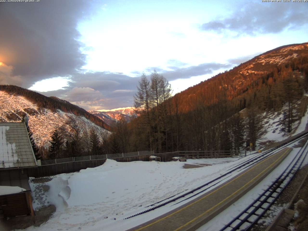 Archiv Foto Webcam Schneeberg: Blick Gasthaus Baumgartner