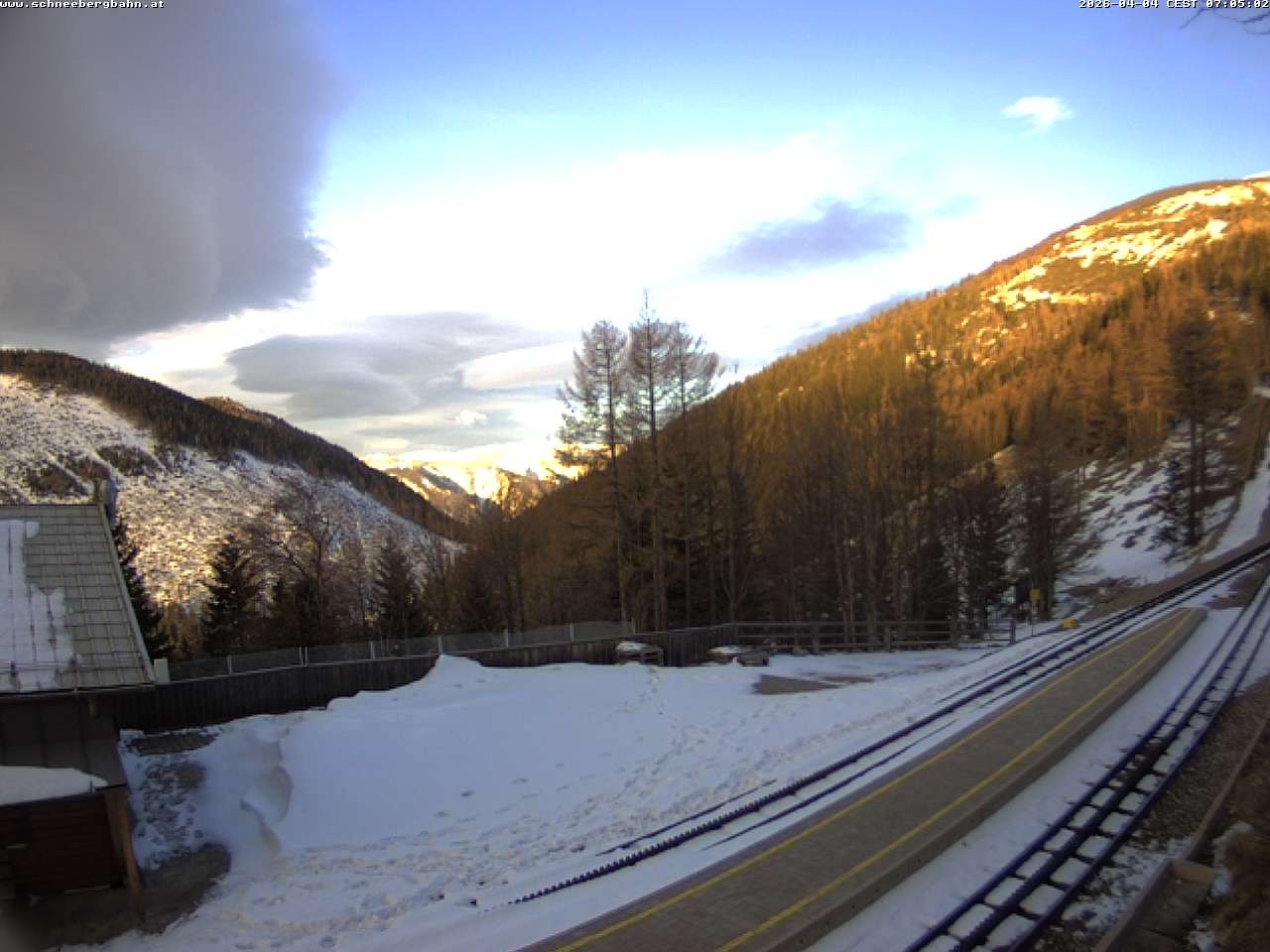 Archiv Foto Webcam Schneeberg: Blick Gasthaus Baumgartner