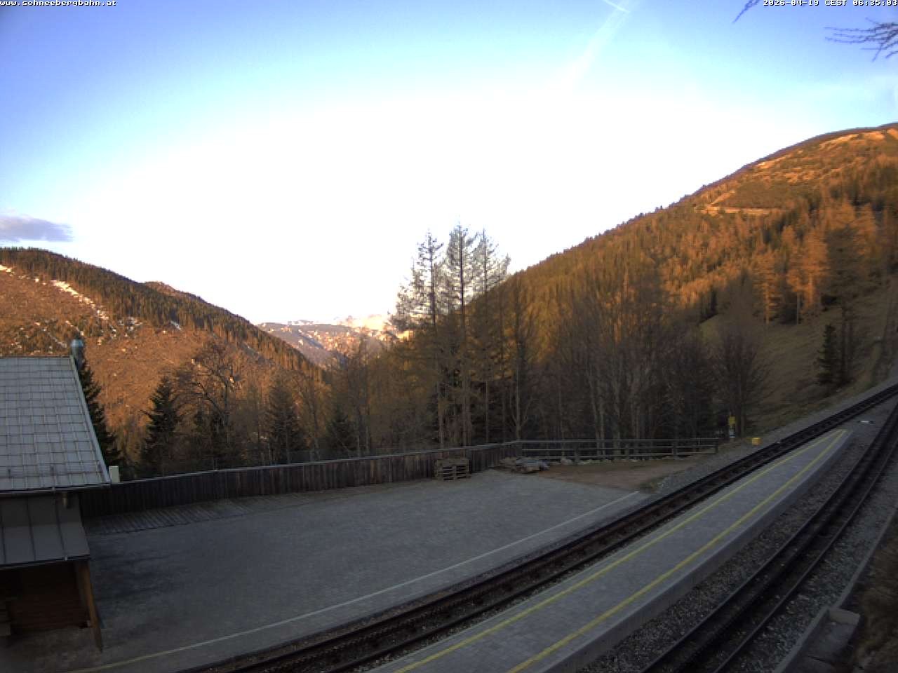 Archiv Foto Webcam Schneeberg: Blick Gasthaus Baumgartner