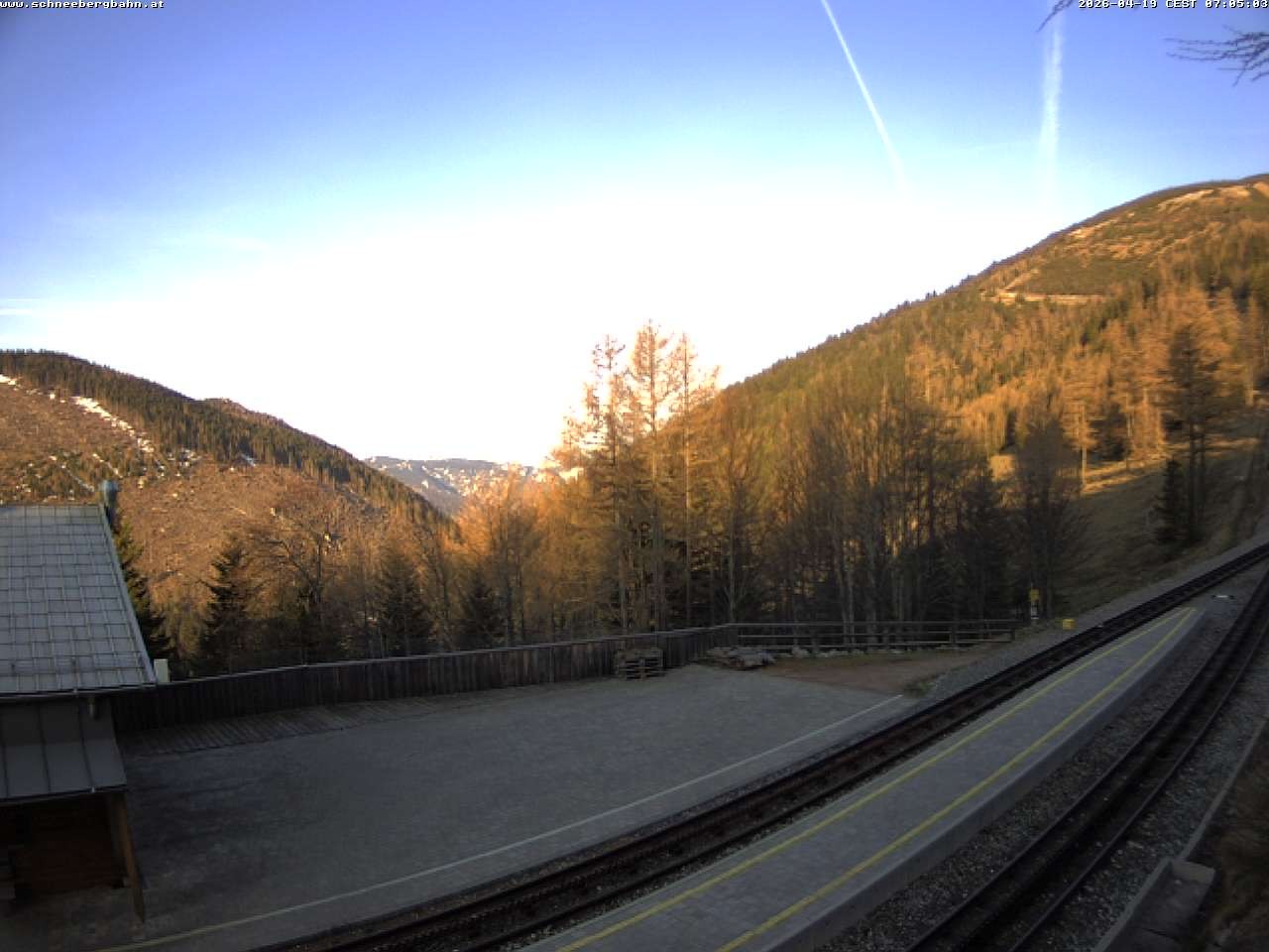 Archiv Foto Webcam Schneeberg: Blick Gasthaus Baumgartner